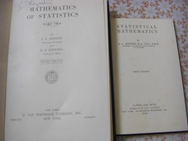 洋書 数理統計学 10冊 Mathematical Statistics、Elements of Mathematical Statistics、Samuel S. Wilks、John E. Freund D30の画像7