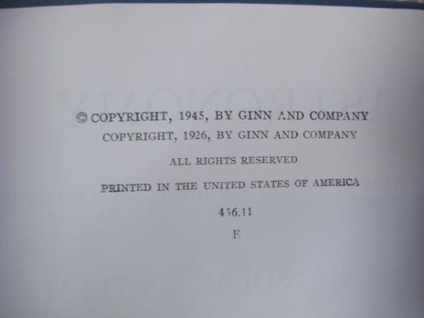 天体天文学洋書 Astronomy : a revision of Young's manual of astronomy 全2冊揃 Henry Norris Russell ヘンリー・ノリス・ラッセル F6_画像4