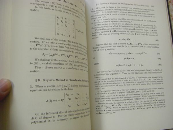  mathematics foreign book The theory of matrices by F.R. Gantmacher all 2 pcs. . gun to Mach - line row theory J32
