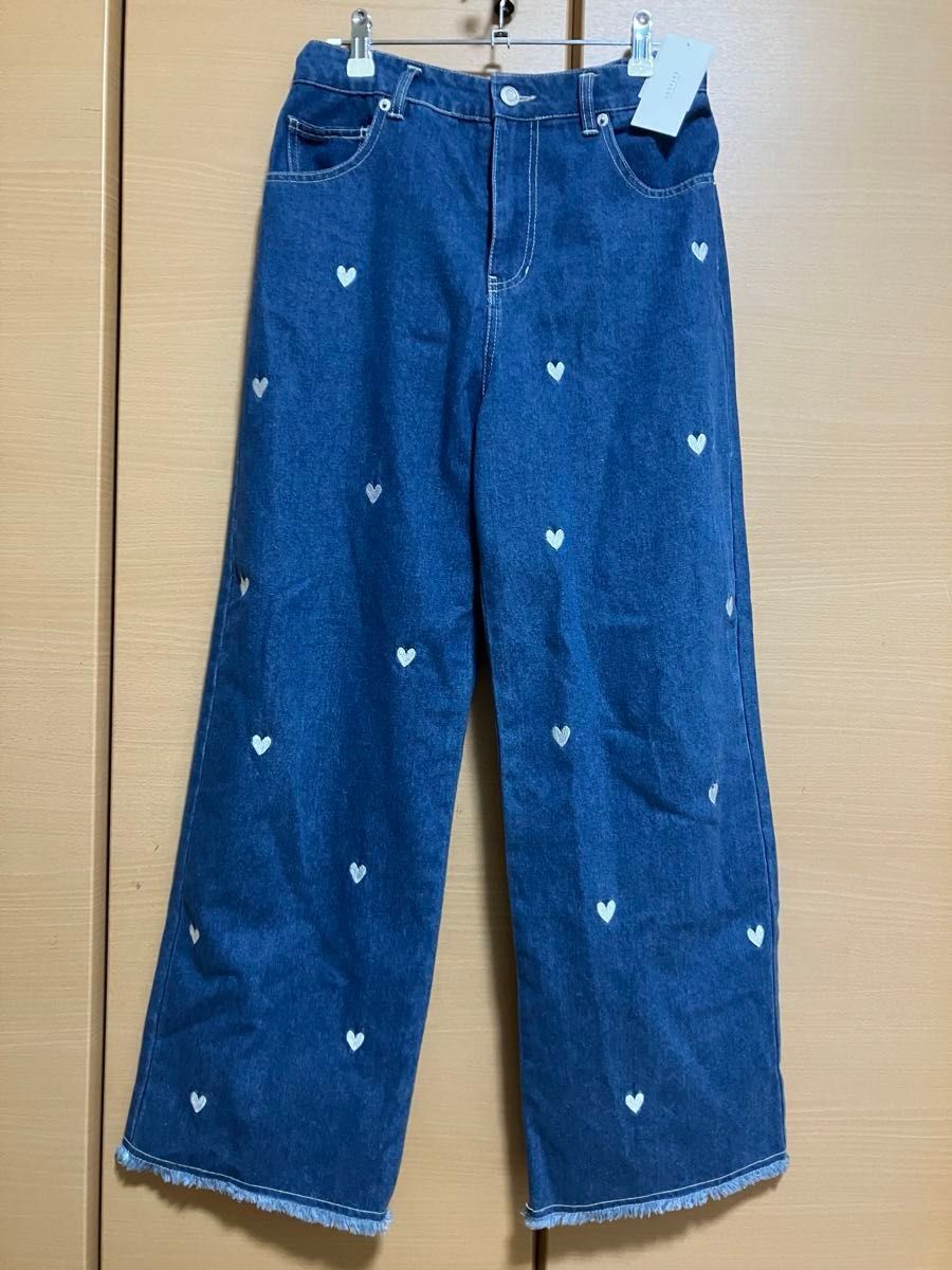 estacot ハート刺繍 デニムジーンズ パンツ m|Yahoo!フリマ(旧 estacot ハート刺繍 デニムジーンズ パンツ m|Yahoo!フリマ(旧