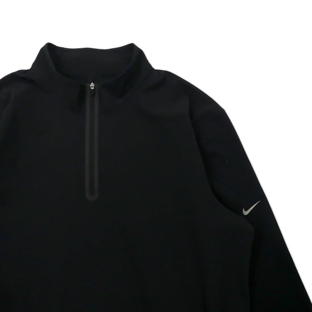 NIKE GOLF ハーフジップ トラックシャツ ジャージ L ブラック ポリエステル DRI-FIT_画像4