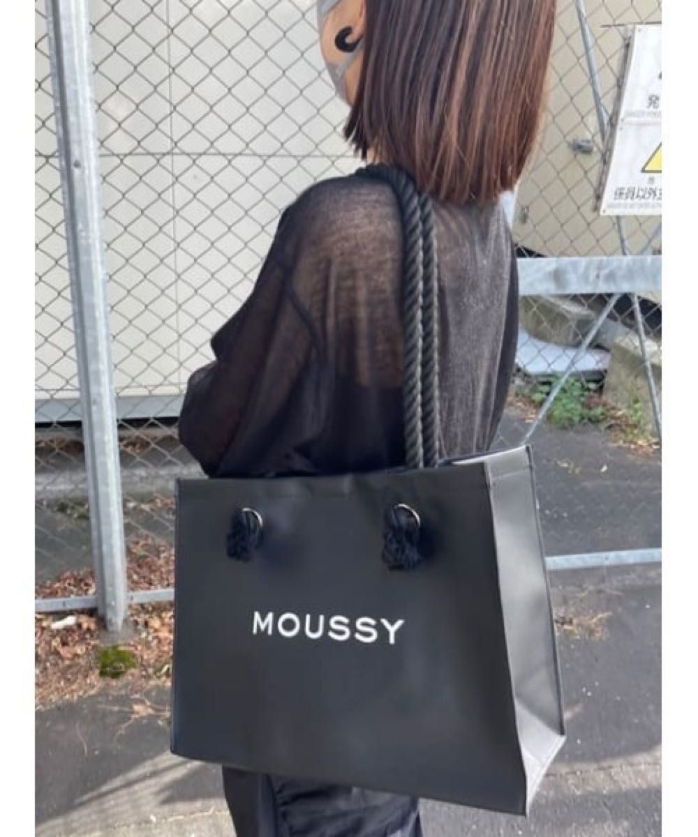 【新品未使用タグ付き】MOUSSY F／L SHOPPER BAG PU素材バッグ