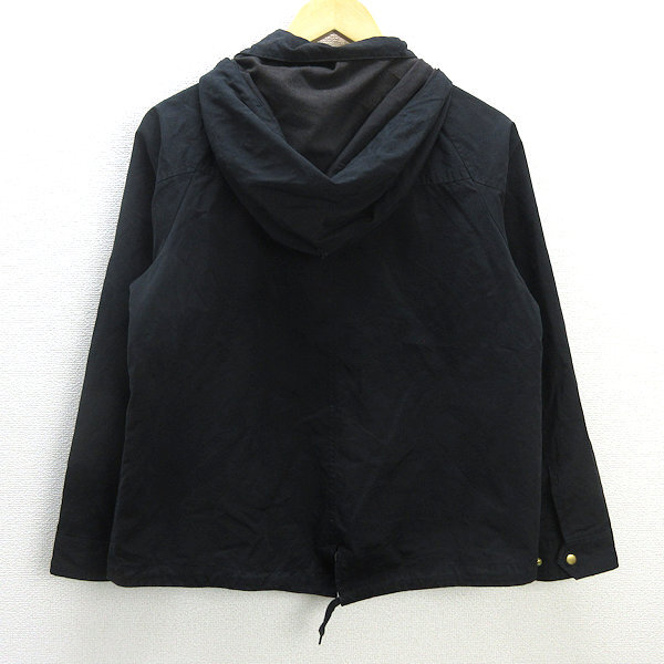 G■ビーミング バイビームス/BMING BY BEAMS マウンテンパーカ【M】黒/LADIES/119【中古】■_画像3