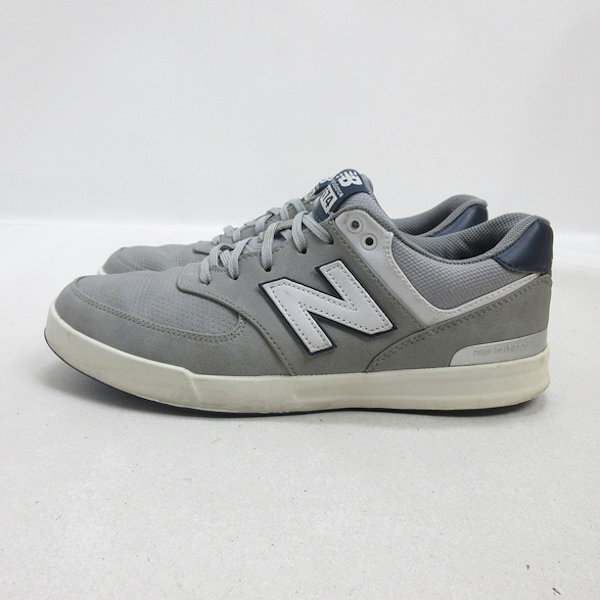 H■【US 9】ニューバランス/New Balance NBG574G スパイクレス ゴルフシューズ スニーカー/灰色/MENS■10【中古】_画像1