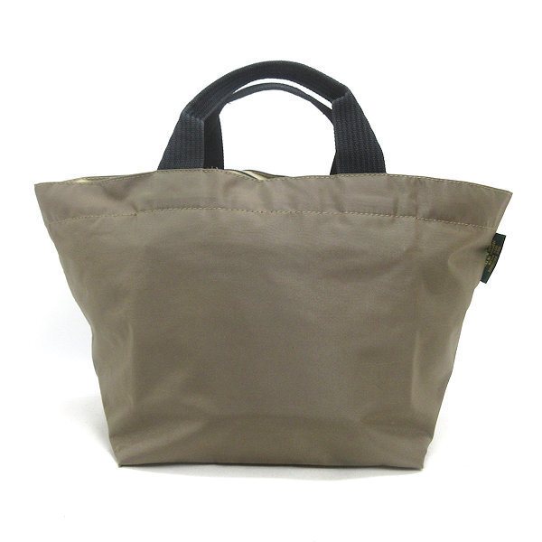 H# Herve Chapelier /Herve Chapelier boat shape tote bag nylon BAG khaki LADIES#48[ used ]