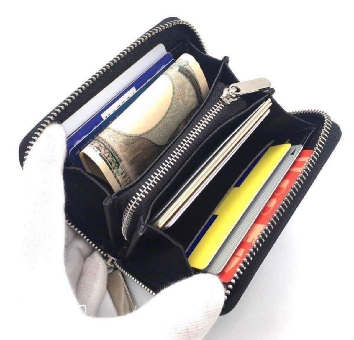  black new work goods leather leather Mini purse round fastener change purse ./ standard type compact popular commodity 