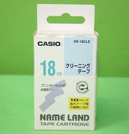 7点まとめて CASIO カシオ ネームランド クリーニングテープ カートリッジ 18ｍｍ XR-18CLE プリンターヘッドのお掃除に 未使用_画像3