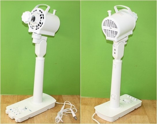 美品 ゼピール メカ式 リビング扇風機 DL-J100L ホワイト 21年製 首振り 風量切替 切タイマー ZEPEAL_画像2