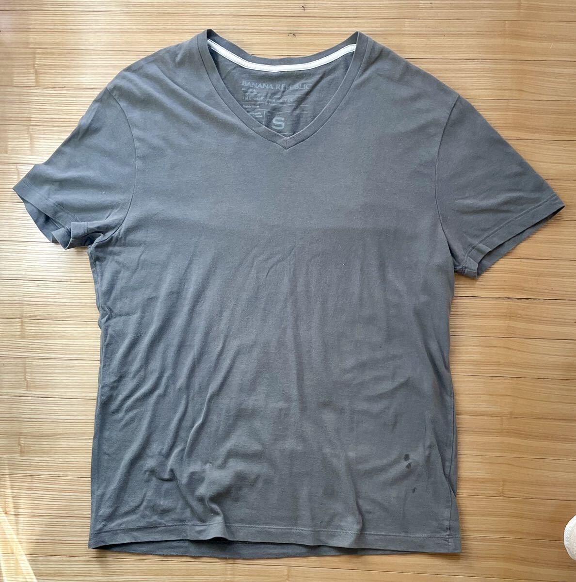 古着 BANANAREPUBLIC 無地 Vネック Tシャツ バナナリパブリック