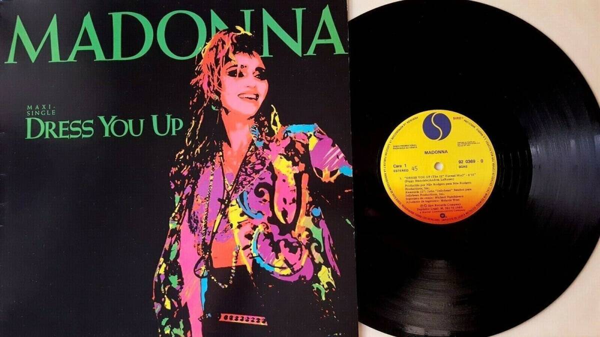 MADONNA　マドンナ　Dress You Up　スペイン盤 貴重盤 12” シングル レコード_画像1