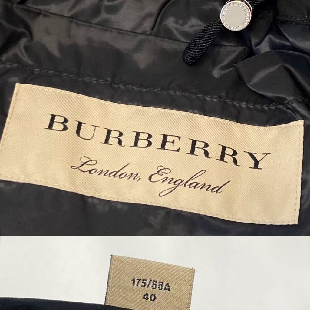 ★大きいサイズ★美品★バーバリー BURBERRY 44.46.48相当/XL.3L.4L 近年モデル☆シャワープルーフ中綿フーデッドモッズコート 梅雨にも◎_画像6