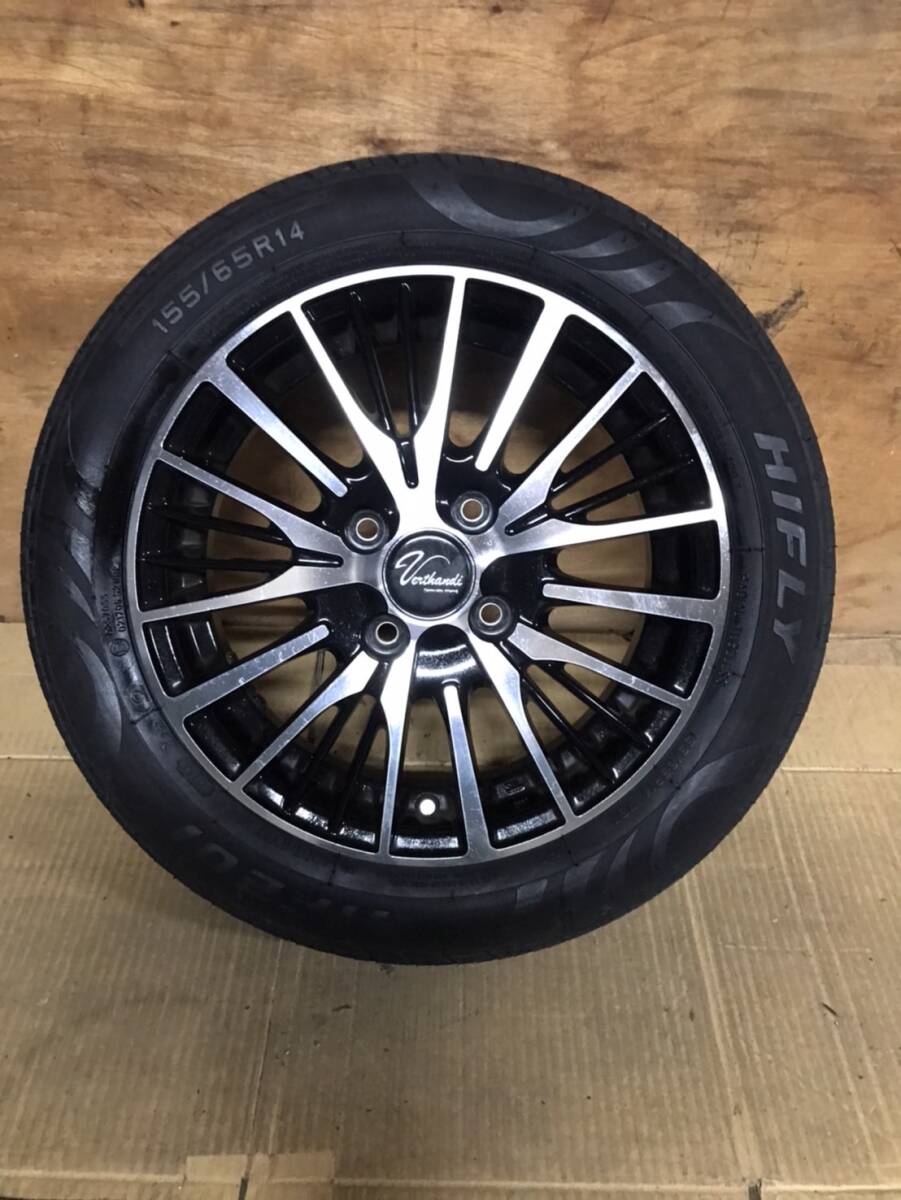 Verthandi　ヴェルサンディ　14インチ　4.5J　PCD100　4穴　ET45　ハブ径約67　タイヤ：HIFLY　155/65R14　2018年_画像8