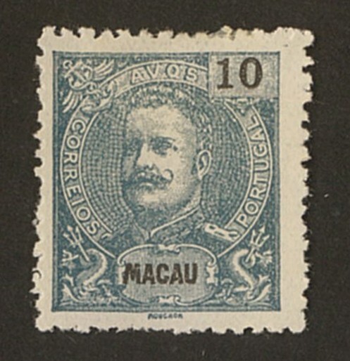 外国切手　マカオ　( )はスコット番号　未使用　1898-1903年 カルロス国王 10a(89) OH_画像1