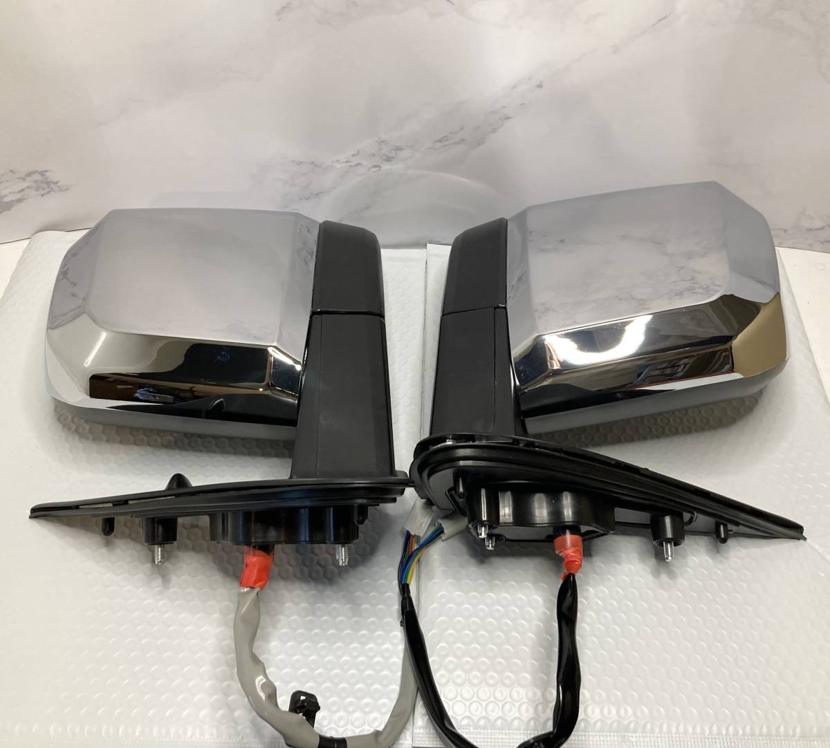 [ stock barely ]200 series Hiace 1~5 type door mirror left right set original type plating electric storage angle adjustment 