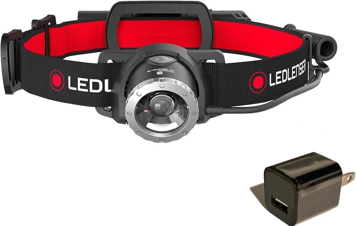 5/13までタイムセール☆ACアダプター付 Ledlenser レッドレンザー H8R 500853 LEDヘッドライト USB充電式 新品 未使用_画像1