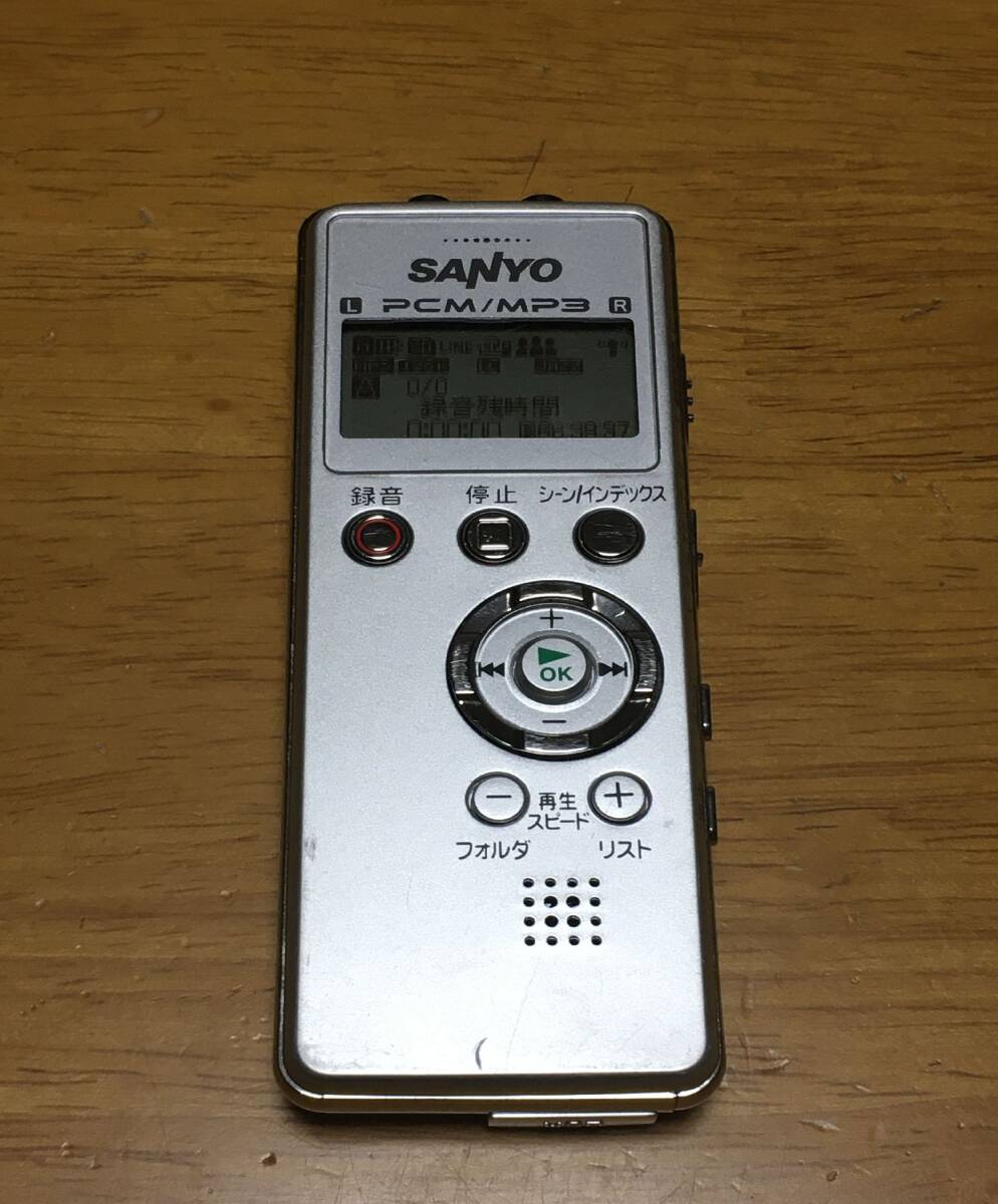 SANYO サンヨー DIPLYリニア ICR-PS004M ICレコーダー 通電・録音・再生確認済みの画像1