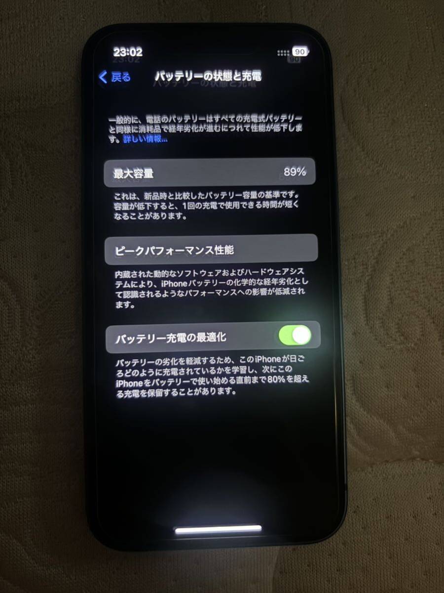 SIMフリー Apple iPhone 13 mini 128GB 本体のみ ブルー 青 バッテリー89%_画像3