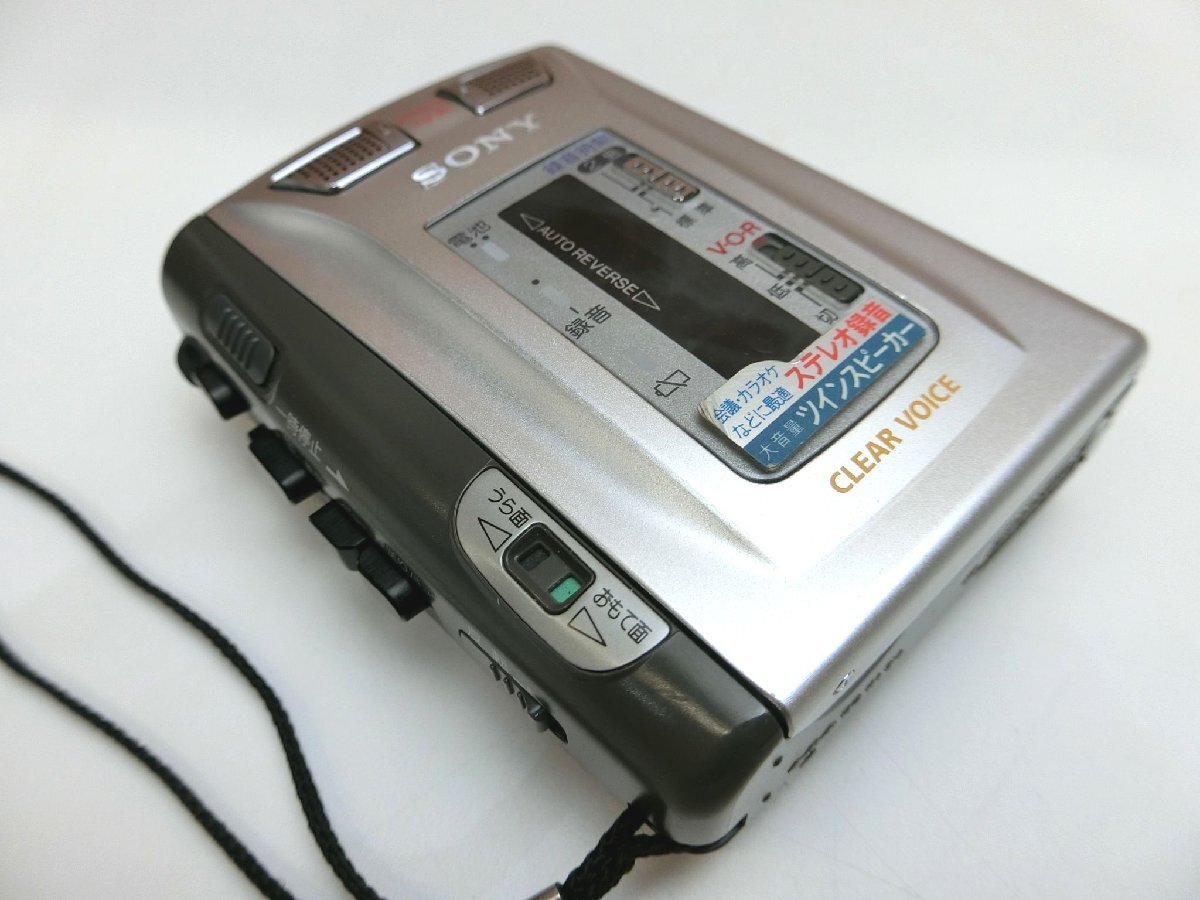 5148　ジャンク SONY カセットレコーダー TCS-60 イヤホン STREO CASSETTE-CORDER_画像2