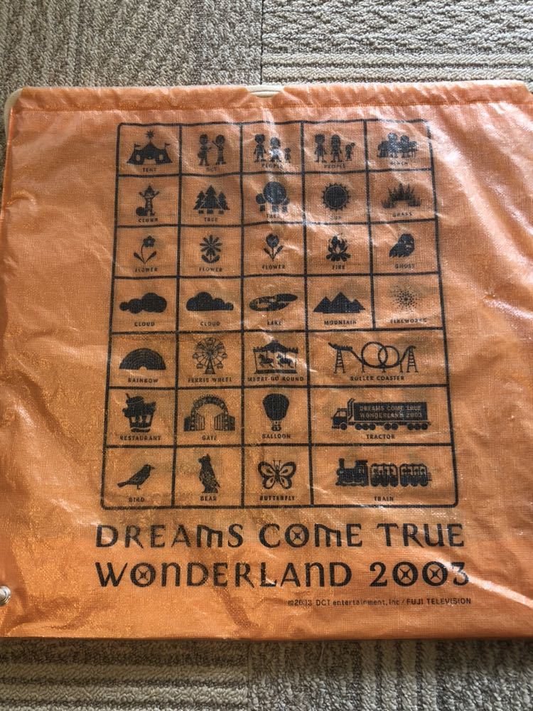 Dreams Comes true ドリカムワンダーランド Wonder Land 2003 ショッピングバック オレンジ エコバックビニールバック