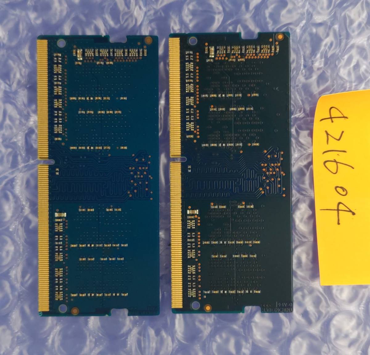 ノートPC用メモリ S.O.DIMM DDR4 1Rx16 PC4-2666V-SC0-11 8GB (4GBX2) NO:4216043