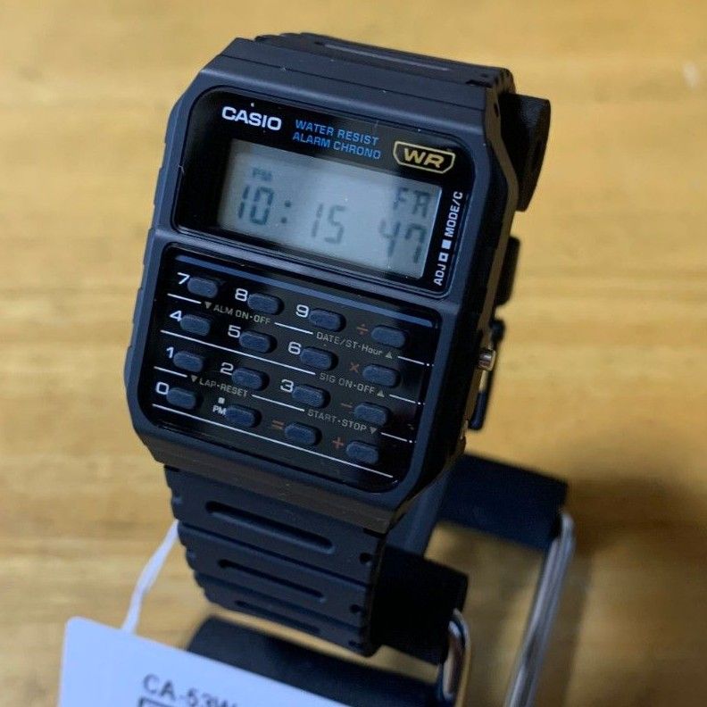 【新品】カシオ CASIO カリキュレーター 腕時計 CA53W-1Z ブラック