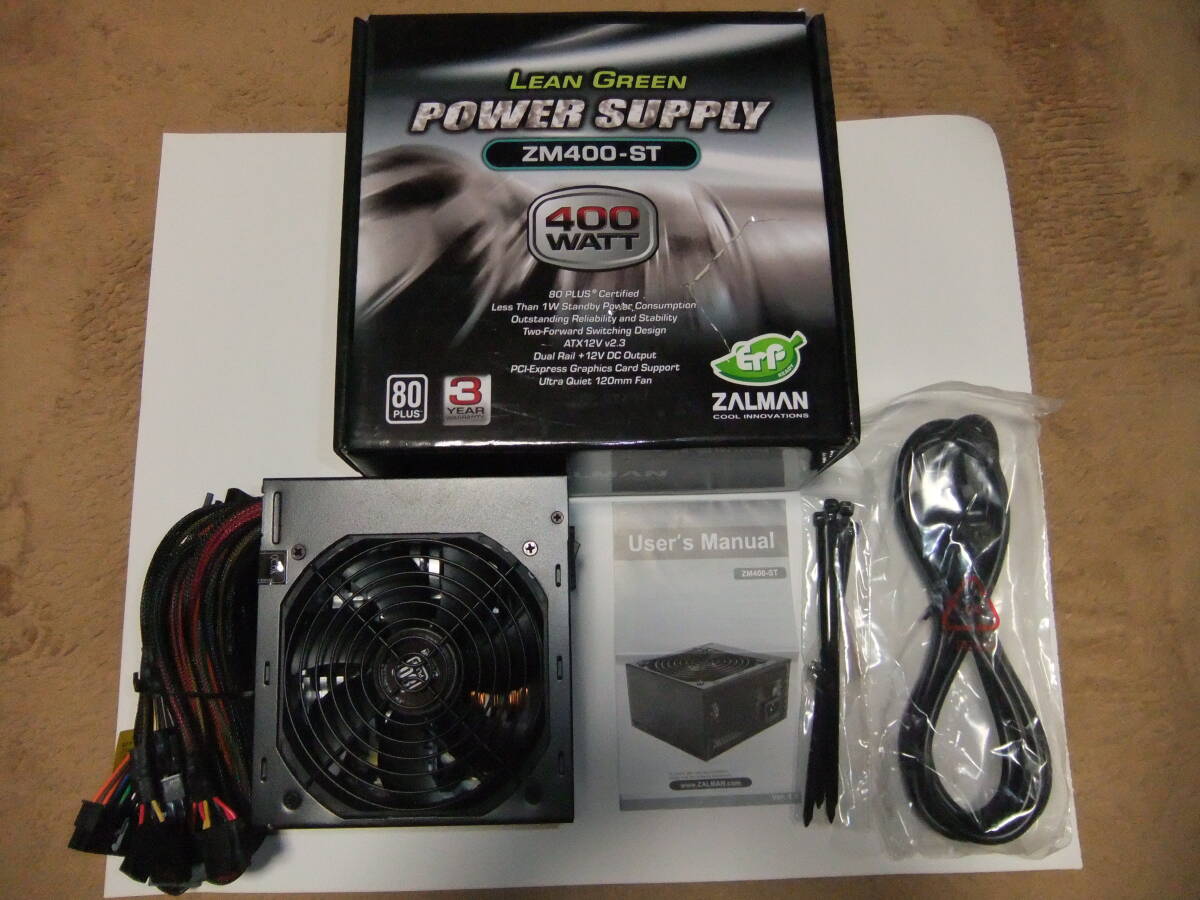 ZALMAN LEAN GREEN POWER SUPPLY ZM400-ST power supply unit 400W