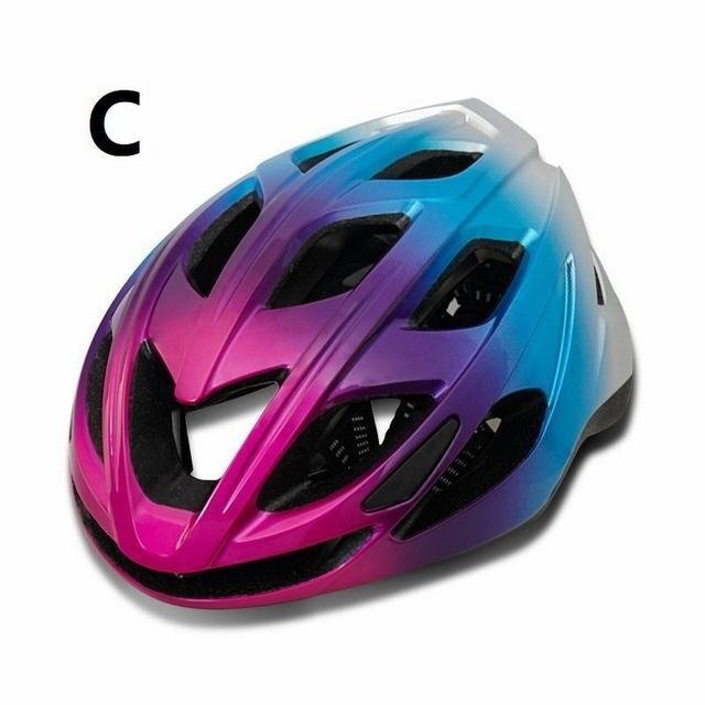自転車 ヘルメット グラデーション サイクルヘルメット サイクリング 大人 ロードバイク 自転車用 高剛性 通気性 通勤 オシャレ 軽い C_画像1