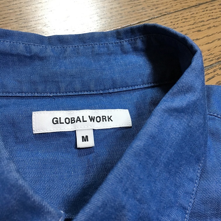  прекрасный товар GLOBAL WORK автомобиль n пятно - рубашка свечение bar Work 