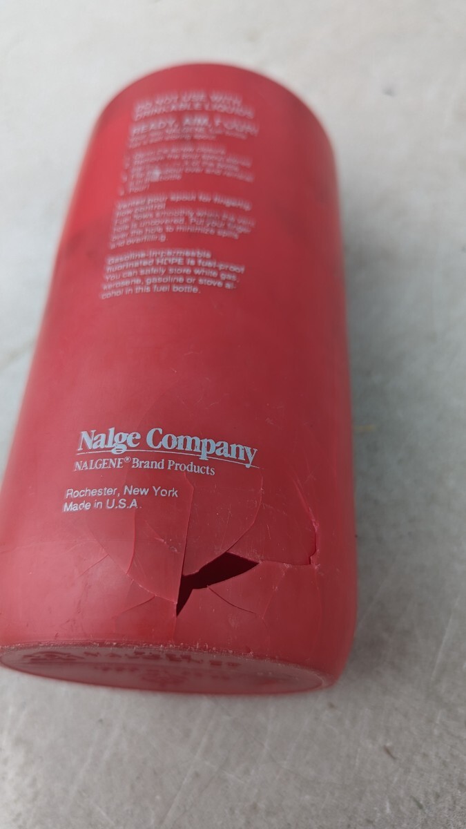 NALGENE ナルゲン 燃料ボトル フューエルボトル ジャンク ホワイトガソリン 穴 ビンテージ ヴィンテージの画像3