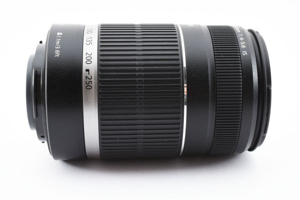 完動美品 Canon Zoom Lens EF-S 55-250mm F4-5.6 IS + ET-60 フード付 手ブレ補正 望遠 ズームレンズ / キヤノン EF Mount APS-C #3152の画像7