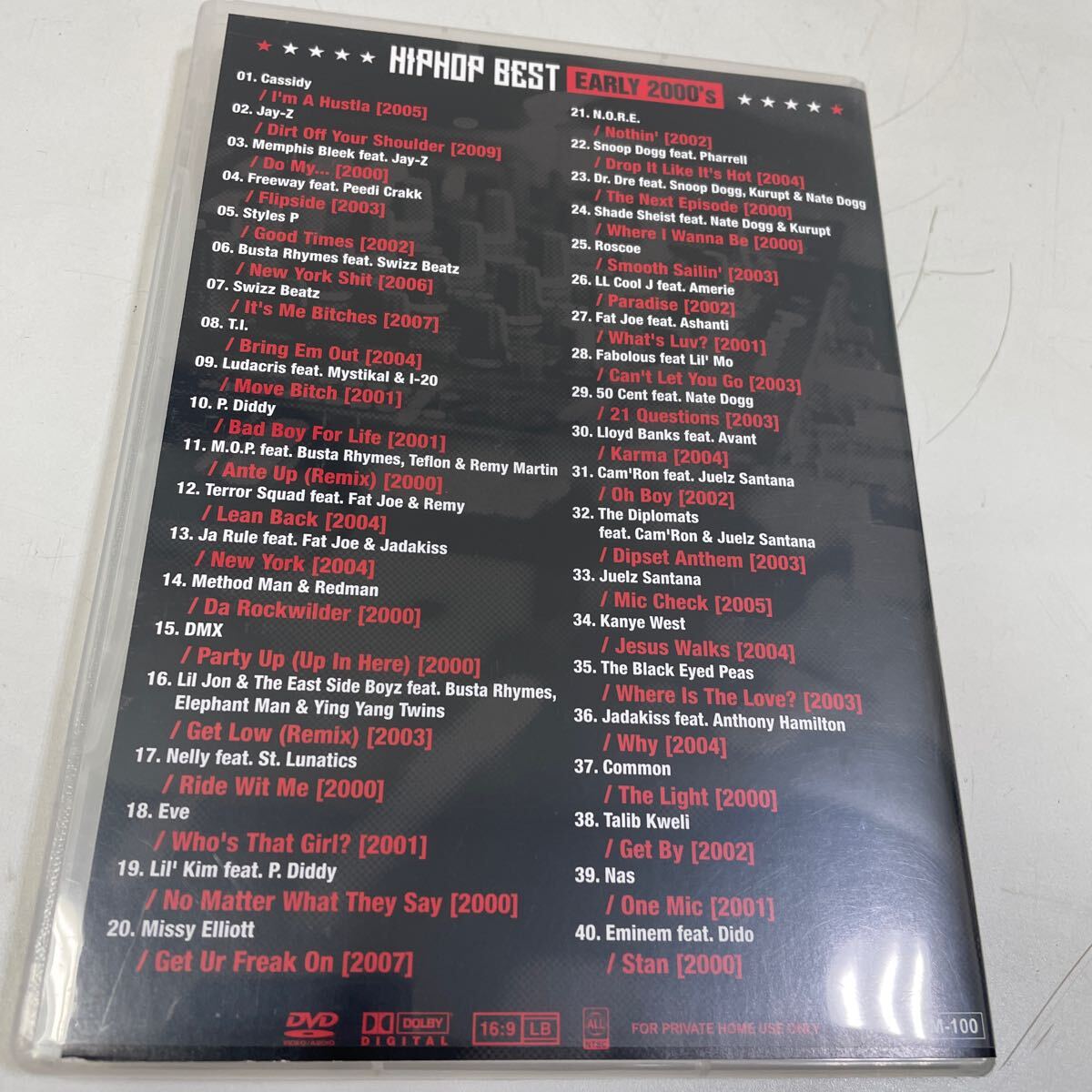 DJ BADBOY HIPHOP BEST EARLY 2000's DVD mv pv_画像3