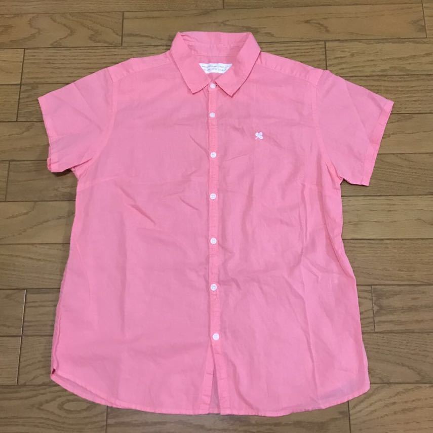 NATURAL LAUNDRY Natural Laundry linen Blend розовый рубашка с коротким рукавом размер 3