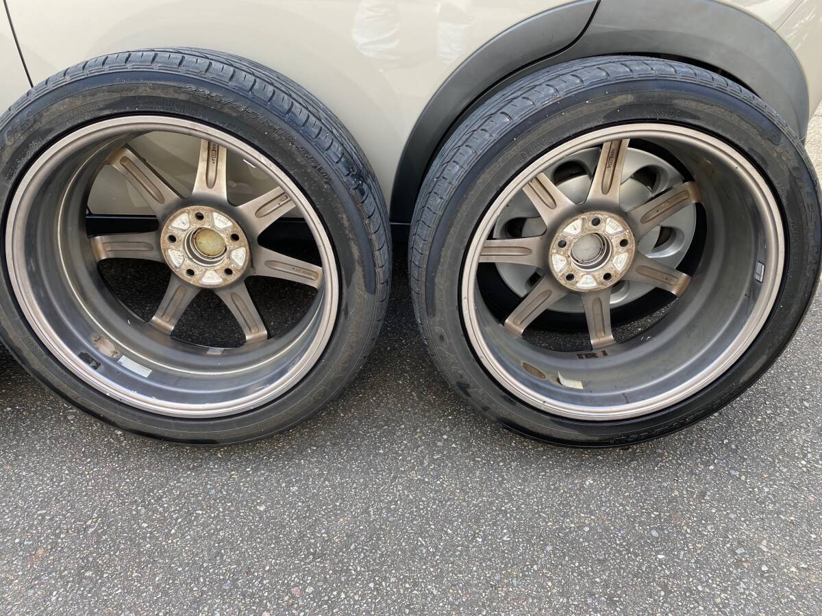 ENKEI PF07 18インチ 7.5J インセット48 PCD114.3 5穴 PROXES C1S 225/45R18 4本セット エンケイの画像6