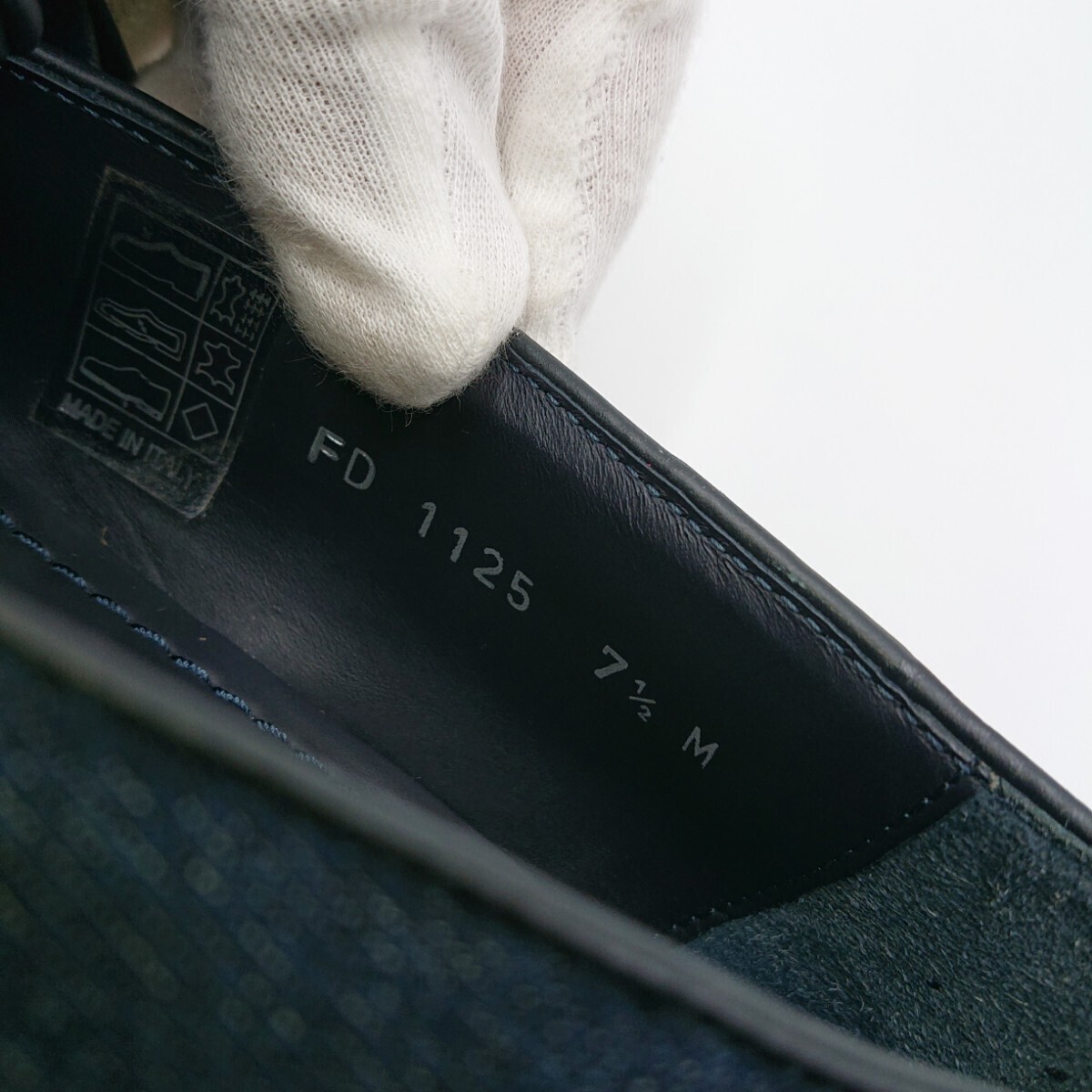 極美品● 入手困難 デニム LOUIS VUITTON ルイヴィトン タッセルローファー 高級感 靴 シューズ コルク ロゴ 26.5～27cm メンズ FD 1125_画像10