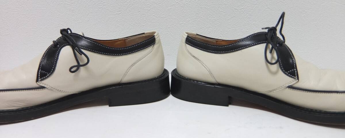 Dry Bones dry bo-nzU chip leather shoes ivory × black 7