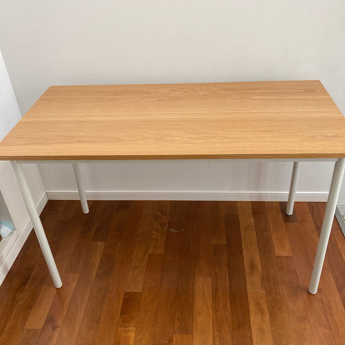 無印良品 オーク材天板 システムデスク 幅120cm スチール脚 無印良品 オーク材天板 システムデスク 幅120cm スチール脚