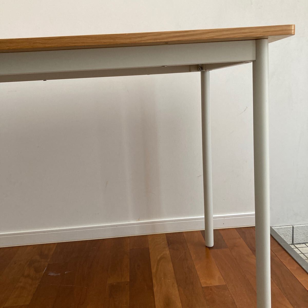 無印良品 オーク材天板 システムデスク 幅120cm スチール脚 無印良品 オーク材天板 システムデスク 幅120cm スチール脚