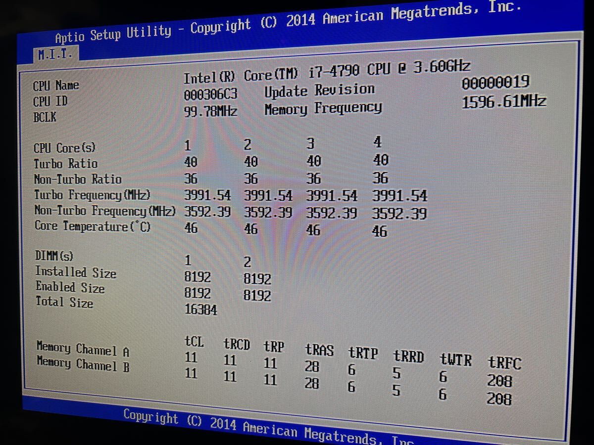 動作確認済 Intel Core i7 4790 3.60GHz SR1QF CPUの画像3