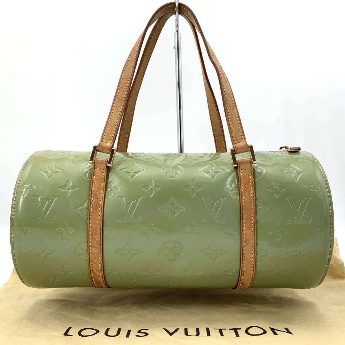 1円 美品 LOUIS VUITTON ルイヴィトン モノグラム ヴェルニ ベッドフォード ハンドバッグ ボストンバッグ トート 筒型 レザー LV 保存袋付_画像1