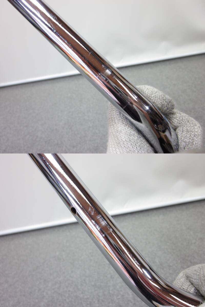 【A576④3】　カワサキ　純正ハンドル　コンチタイプバー　7/8インチ(22.2mm)　(幅)665×(高)50×(奥行)135mm　スチール／クロームメッキ_画像6