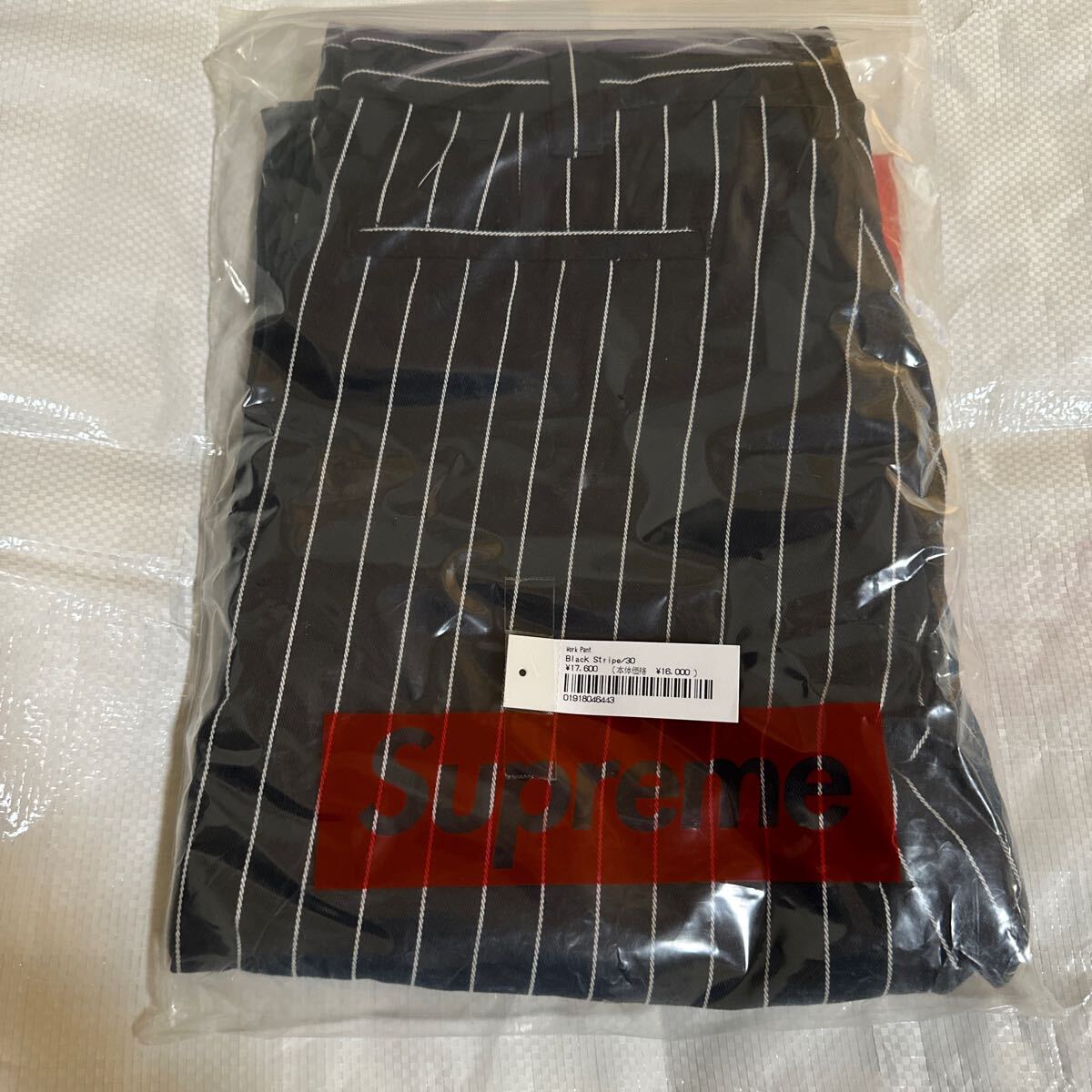 新品】30 Supreme Work Pant Black Stripe シュプリーム ワーク 新品】30 Supreme Work Pant Black Stripe シュプリーム ワーク