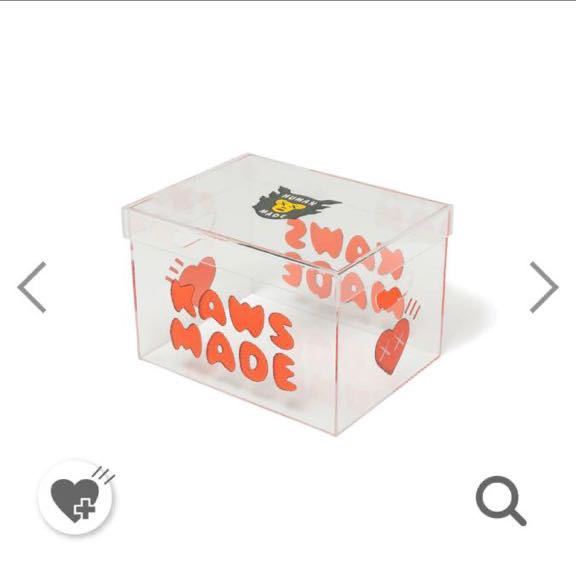 新品】HUMAN MADE KAWS ACRYLIC FILE BOX Clear ヒューマン 新品】HUMAN MADE KAWS ACRYLIC FILE BOX Clear ヒューマン