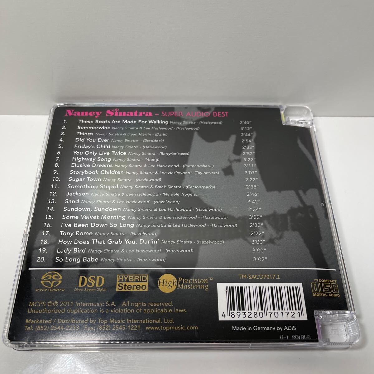 SACD NANCY SINATRA - SUPER AUDIO BEST ナンシー・シナトラ 高音質 国内盤 帯付き 007は二度死ぬ にくい貴方 初恋の並木道 他 HYBRID_画像2