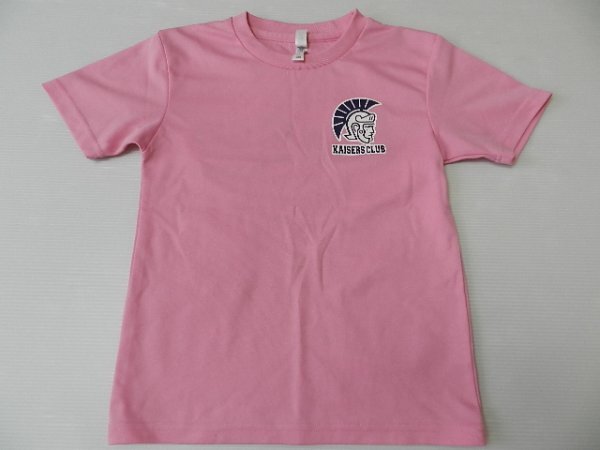  for children![*NPO juridical person Kansai university Kaiser z Club! gymnastics ..!/ salmon pink!] wear * T-shirt!/140 size 