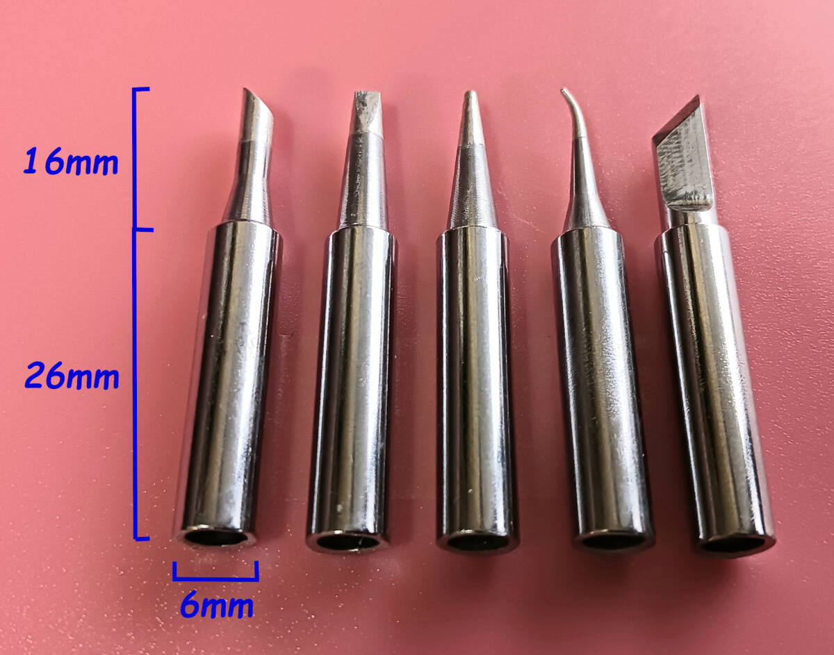80W 半田はんだごて+はんだ+フラックス+こて台+チップ5個 セット_画像3