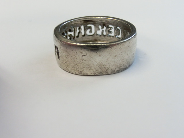 DOLCE&GABBANA серебряное кольцо 925 печать Dolce & Gabbana D&G кольцо 