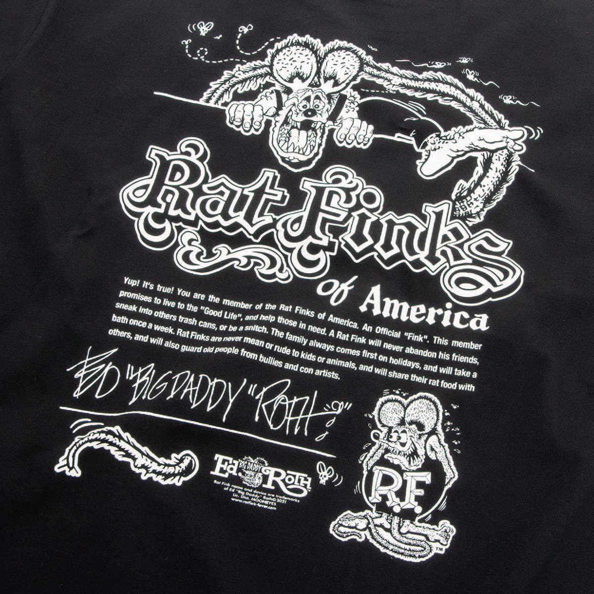 ◆送料無料◆【Rat Fink・ラットフィンク】※《Ｔシャツ／Rat Fink of America・Mサイズ》 品番RITKF094 アメリカン雑貨の画像4