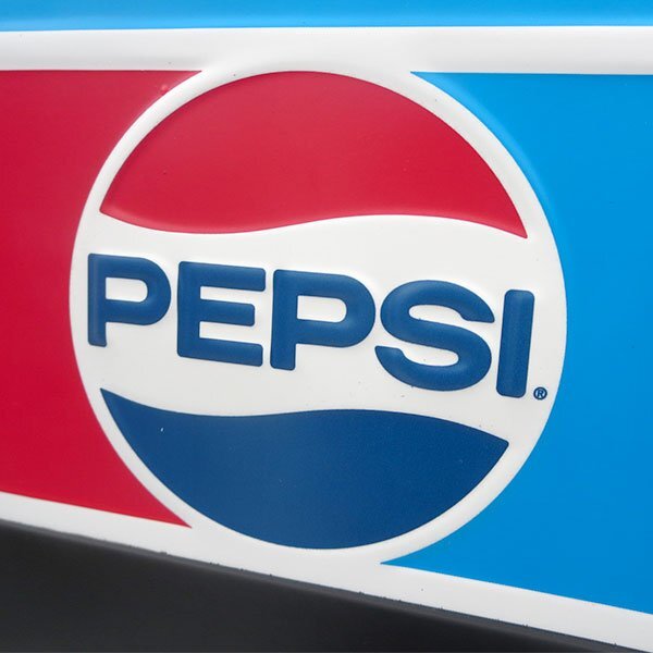 【ＰＥＰＳＩ・ペプシ】※《チョークエンボスメタルサイン・ブルー》　７０年代ロゴ　お勧めメニュー黒板　7_画像3