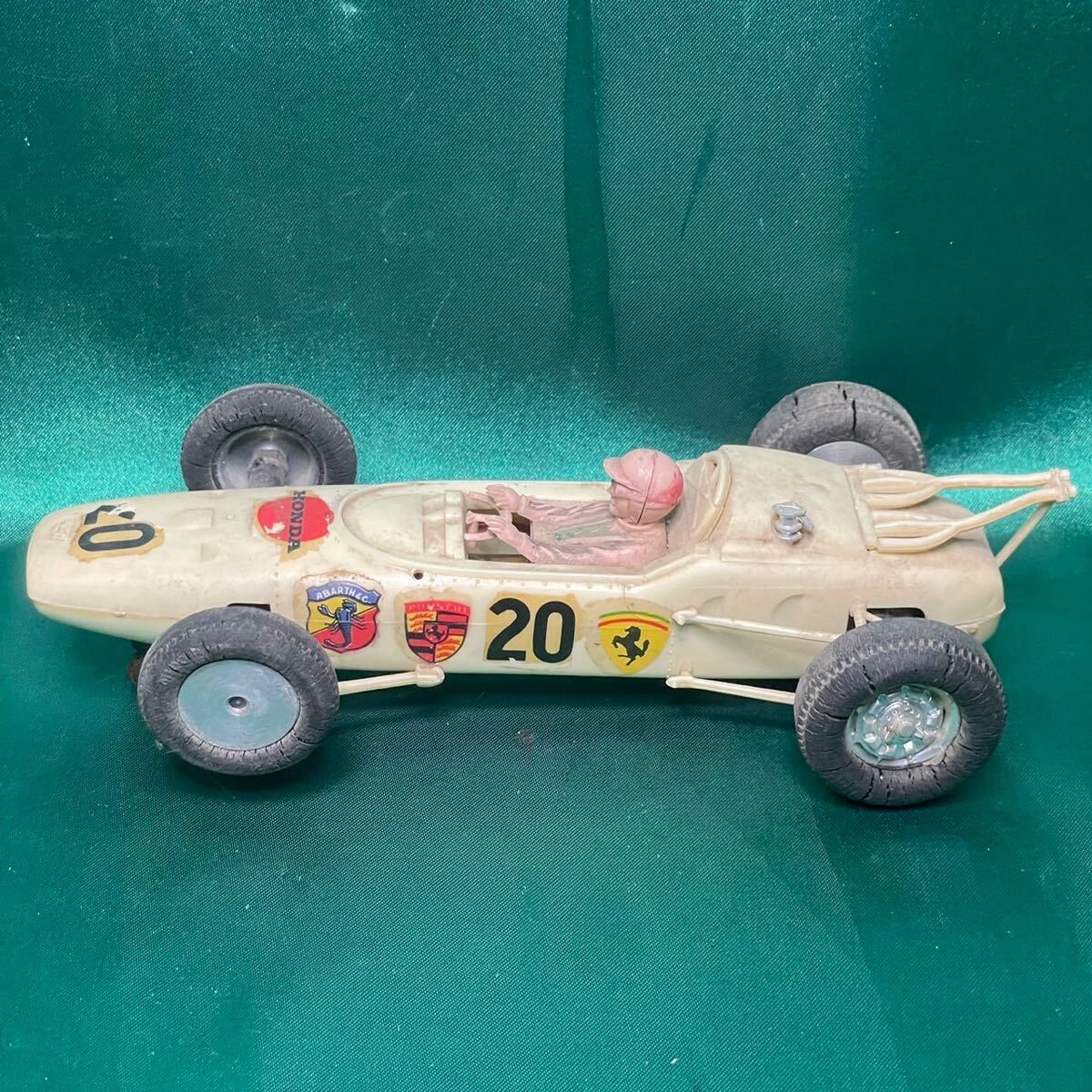 希少品 スロットカー ホンダ F1 ゼッケン20 No.20 ミニカー 白 ホワイト レトロ_画像6