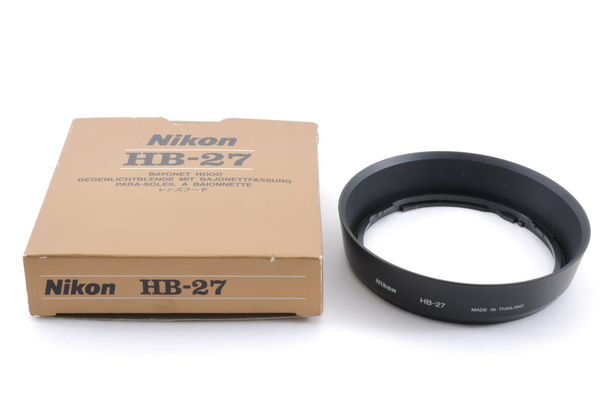 L2965 未使用品 ニコン Nikon HB-27 レンズフード プラスチック製 カメラレンズアクセサリー クリックポスト_画像1